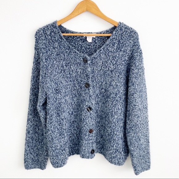 Urban Outfitters Sweaters - United Knitwear Blue Knit Button Down Long Sleeves Cardigan Sweater Size Large